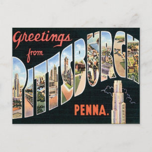 Greetings From Pittsburgh,Pennsylvania Postcard