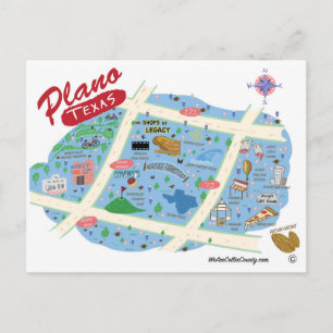 Greetings from Plano Texas Postcard