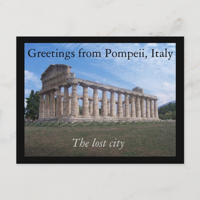 Greetings from Pompeii, Italy : the lost city Postcard (Front)