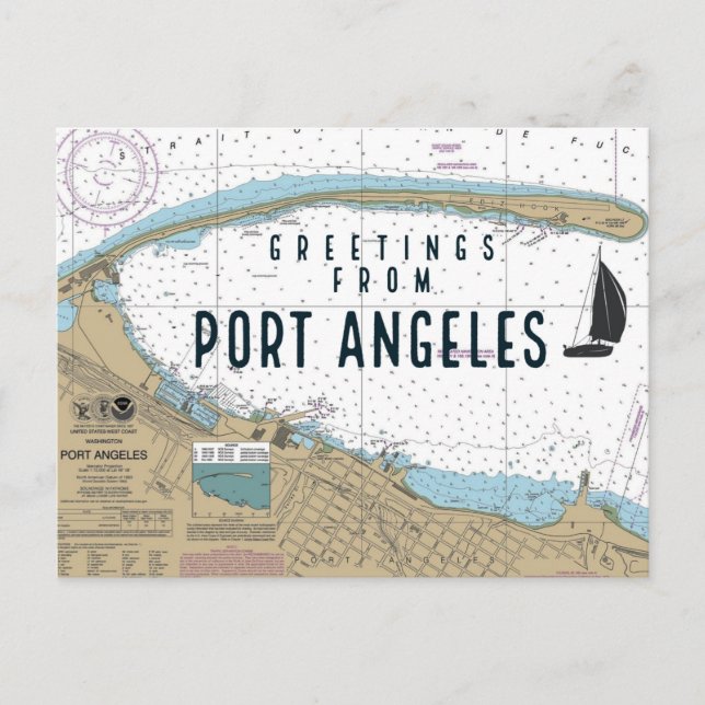 Greetings From Port Angeles Postcard (Front)