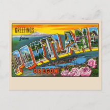 Greetings from Portland, Oregon Large Letter