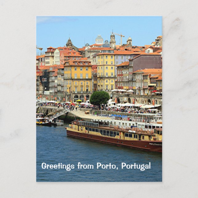 Greetings from Porto, Portugal Postcard (Front)