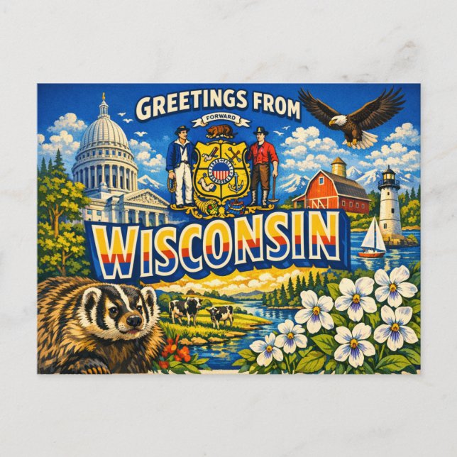 Greetings From Postcard  (Front)