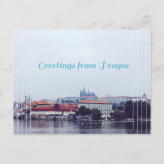 greetings from Prague, Czech Republic Postcard