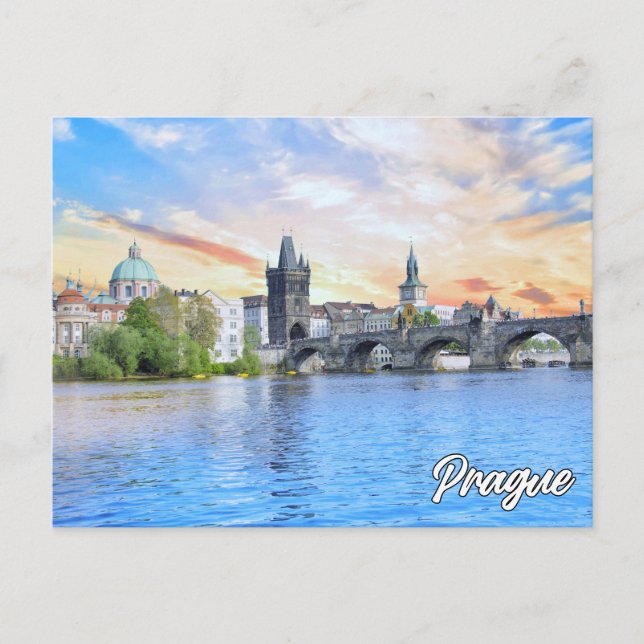 Greetings From Prague, Czech Republic Postcard (Front)