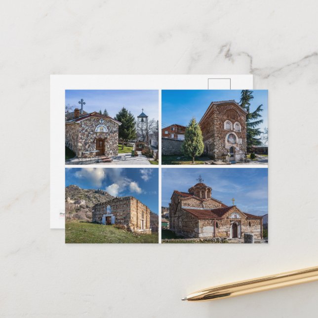 Greetings from Prilep, Macedonia  Postcard (Front/Back In Situ)