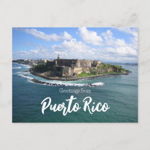 Greetings from Puerto Rico Postcard