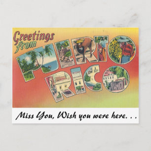 Greetings from Puerto Rico Postcard