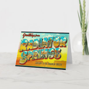 Greetings from Radiator Springs Arizona Card