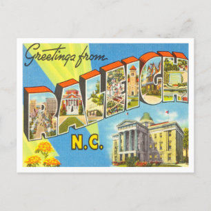 Greetings from Raleigh, North Carolina Travel Postcard