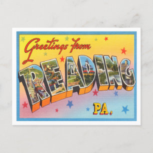 Greetings from Reading, Pennsylvania Travel Postcard