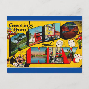 Greetings from Reno Nevada Travel Postcard