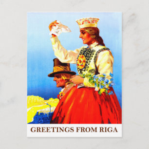 Greetings from Riga, Latvia Postcard