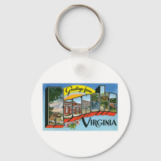 Greetings from Roanoke, Virginia Key Ring