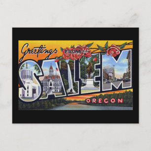 Greetings from Salem Oregon Postcard