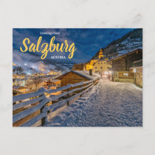 Greetings from Salzburg Austria Postcard