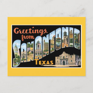 Greetings From San Antonio Texas Postcard