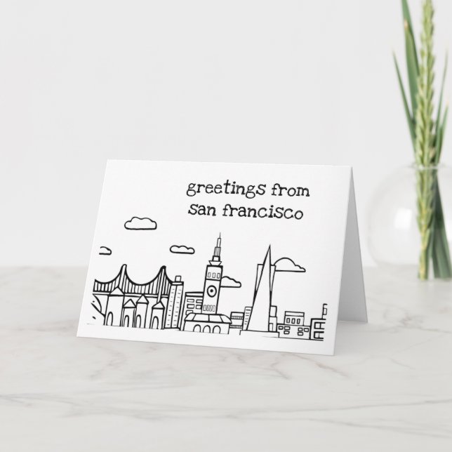 Greetings from San Francisco - Original Art Card (Front)