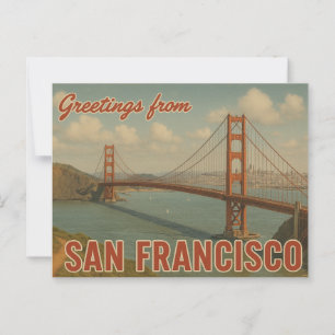 Greetings From San Francisco Postcard