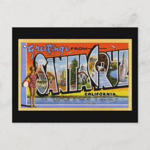 Greetings from Santa Cruz California Postcard