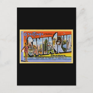 Greetings from Santa Cruz California Postcard