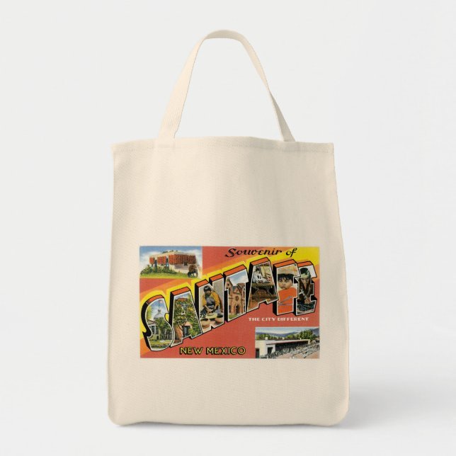 Greetings from Santa Fe New Mexico Tote Bag (Front)
