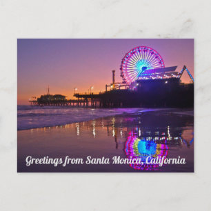 Greetings From Santa Monica, California Postcard