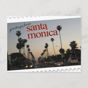 Greetings from Santa Monica, California Postcard