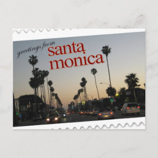 Greetings from Santa Monica, California Postcard
