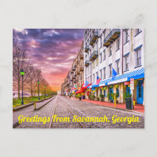 Greetings From Savannah, Georgia Postcard