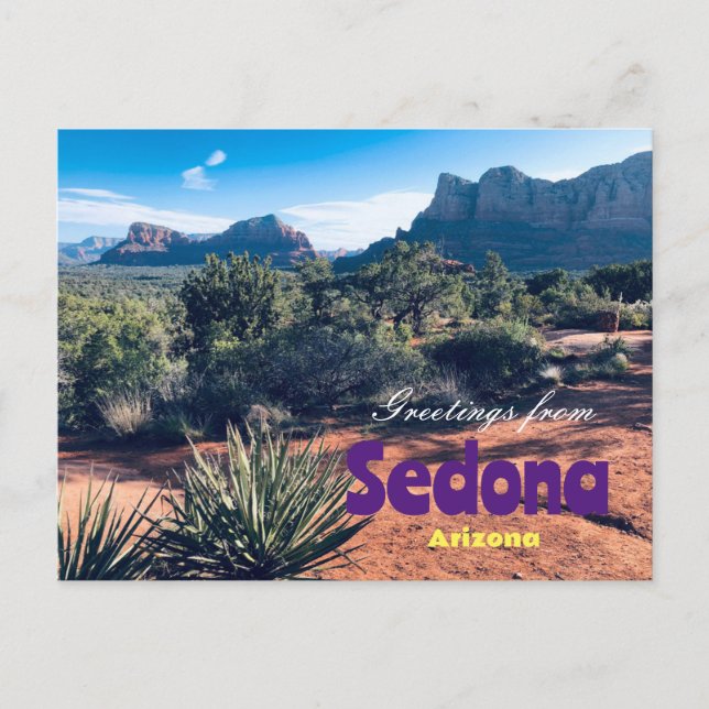 Greetings from Sedona Arizona Scenic Postcard (Front)