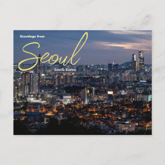 Greetings from Seoul South Korea Postcard