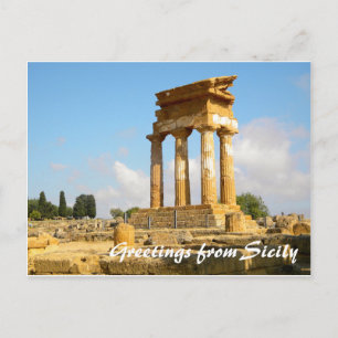 Greetings from Sicily Postcard