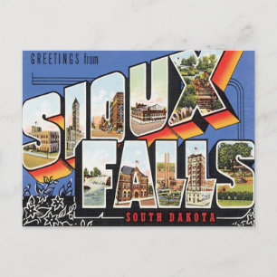 Greetings From Sioux Falls,South Dakota Postcard