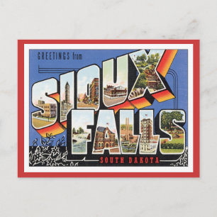 Greetings From Sioux Falls,South Dakota Postcard