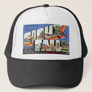 Greetings From Sioux Falls South Dakota, Vintage Trucker Hat