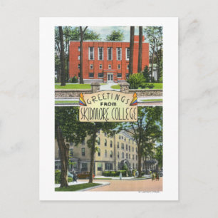 Greetings from Skidmore College Scenes Postcard