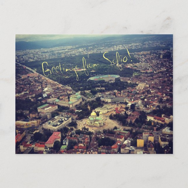 Greetings from Sofia Postcard (Front)