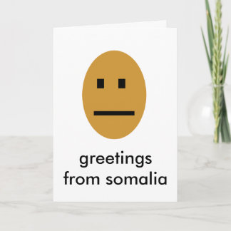 Greetings from somalia card