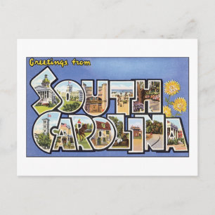 Greetings from South Carolina Postcard