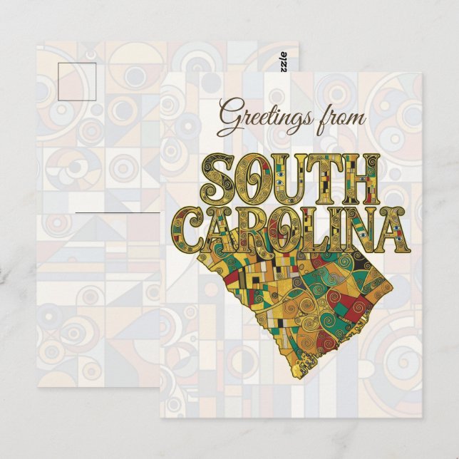 Greetings from South Carolina Postcard (Front/Back)