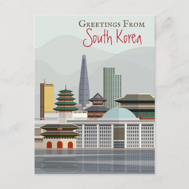 Greetings From South Korea Postcard (Front)