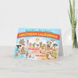 Greetings from Southern California Blank Card