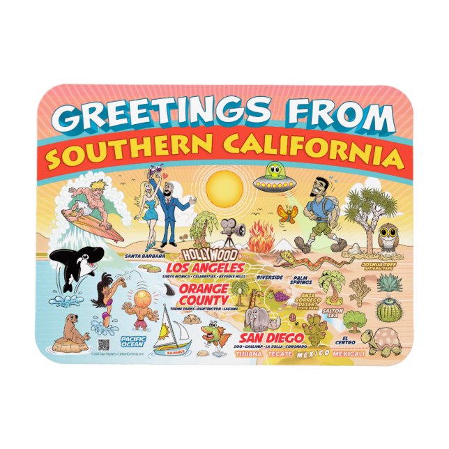 Greetings from Southern California Magnet (Horizontal)