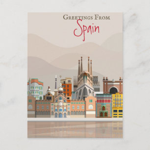 Greetings From Spain Postcard