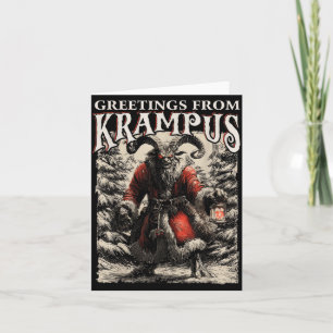 Greetings From Ss Vom Krampus Festive Horror Chris Card