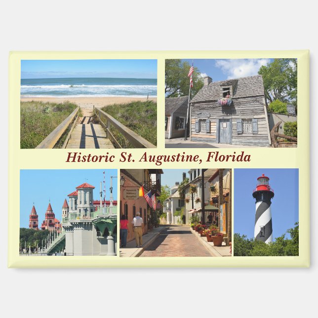 Greetings from St. Augustine, Florida Magnet (Front)