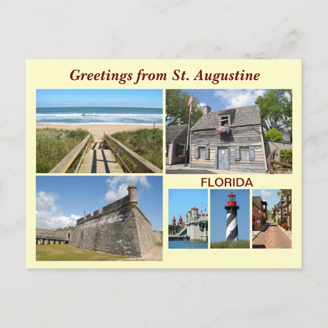 Greetings from St. Augustine, Florida Postcard (Front)
