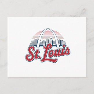 Greetings from St. Louis, Gateway Arch Travel Postcard