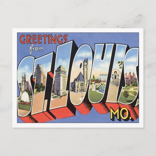 Greetings From St.Louis Missouri Postcard (Front)